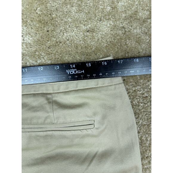 The Limited Sz 10 Drew Fit Cuffed Ankle Length Pants Beige Straight Leg B138 - Picture 14 of 16